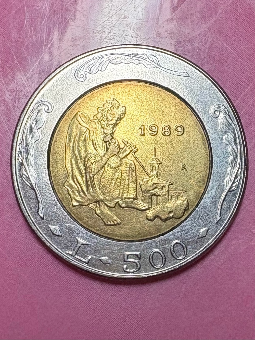 Unbranded Two-Tone Decorative Coin Accent - Gold & Silver